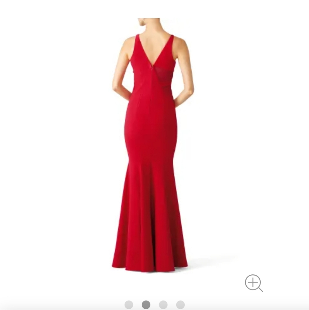 Jay Godfrey Red Rockefeller Gown - Picture 3 of 8